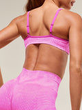 Gymshark Adapt Animal X Whitney Seamless Twist Front Bra — Sour Pink/Vibrant Pink — 7