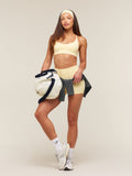 Gymshark Everyday Seamless Racerback Sports Bra — Butter Yellow — 6