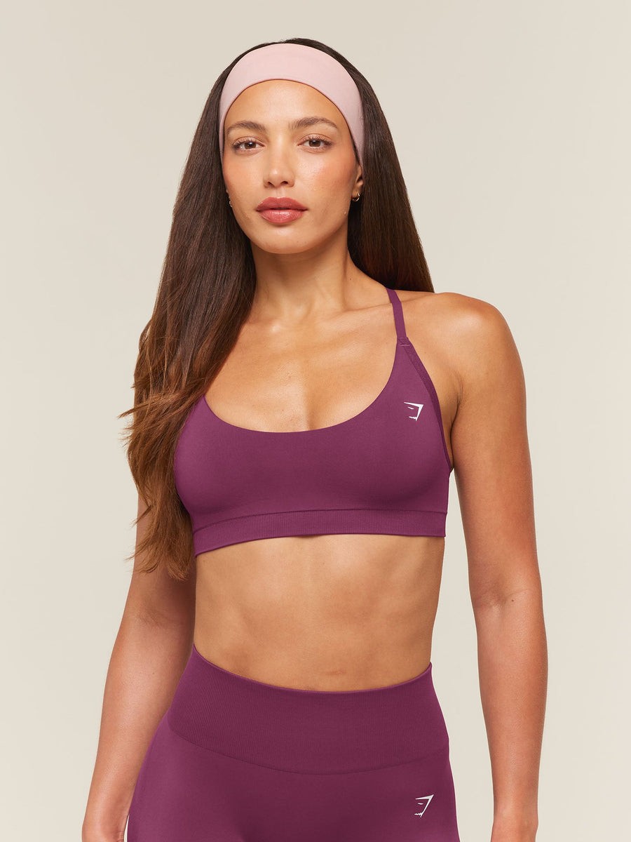 Gymshark Everyday Seamless Racerback Sports Bra — Strength Pink — 1