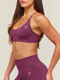 Gymshark Everyday Seamless Racerback Sports Bra — Strength Pink — 3