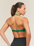 Gymshark Light Support Minimal Halterneck Bra — Track Green — 2