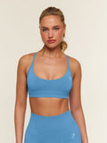 Gymshark Everyday Seamless Racerback Sports Bra — Zone Blue — 1
