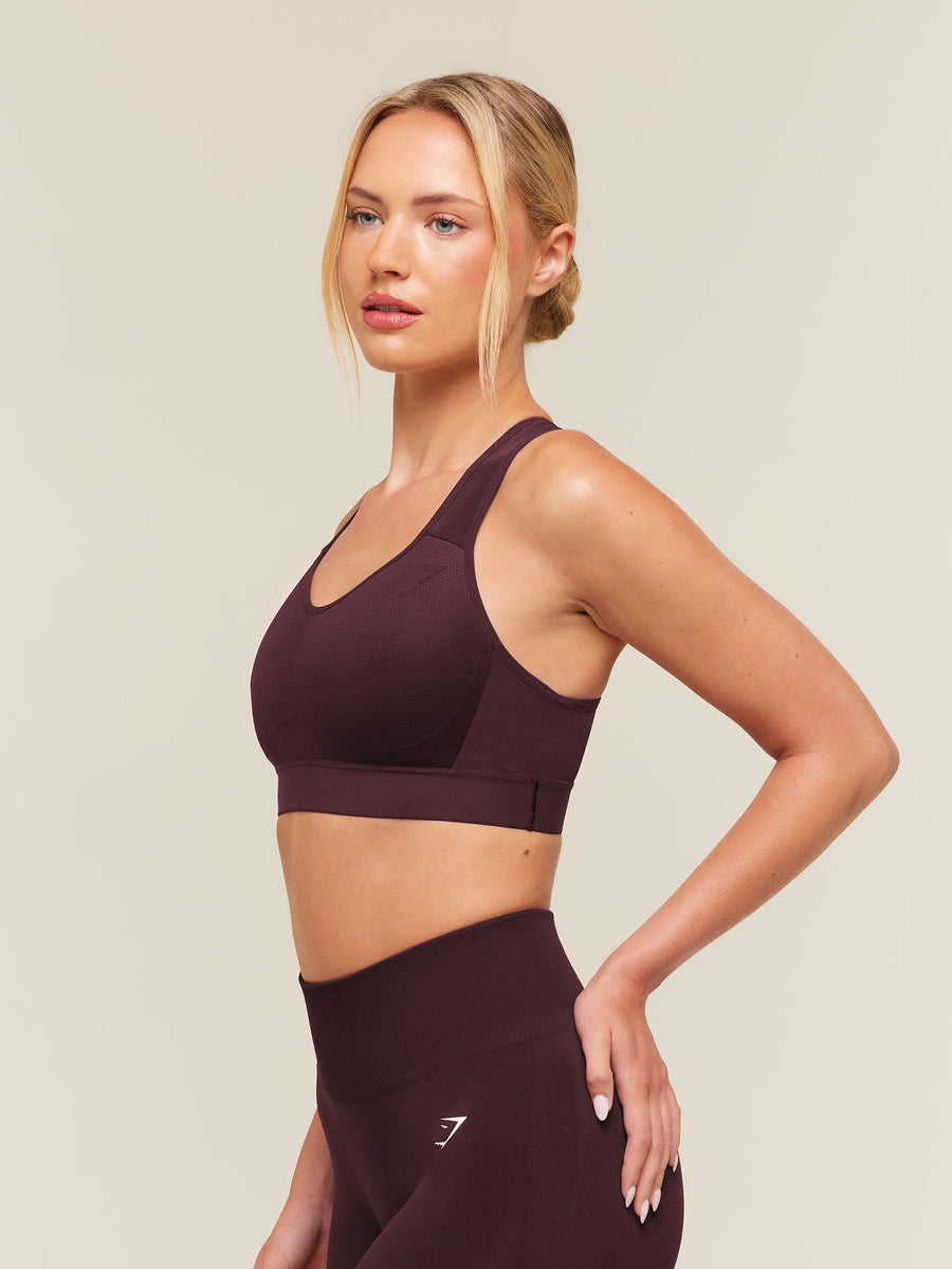 Gymshark Lightweight High Support Sports Bra — Cherry Purple — 3