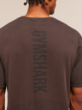 Gymshark Lightweight Seamless T-Shirt — Espresso Brown/Marl — 6