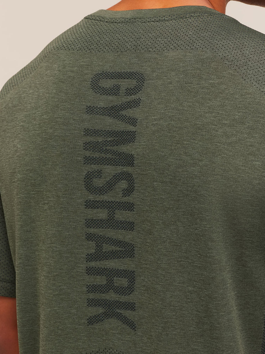 Gymshark Lightweight Seamless T-Shirt — Strength Green/Marl — 5