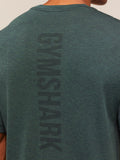Gymshark Lightweight Seamless T-Shirt — Tactical Teal/Marl — 6