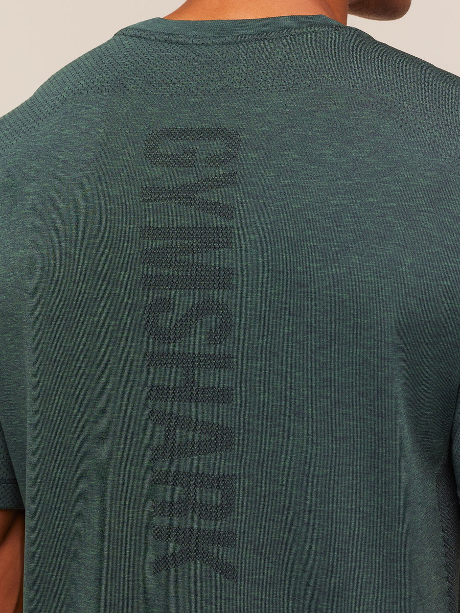 Gymshark Lightweight Seamless T-Shirt — Tactical Teal/Marl — 6