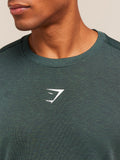 Gymshark Lightweight Seamless T-Shirt — Tactical Teal/Marl — 5