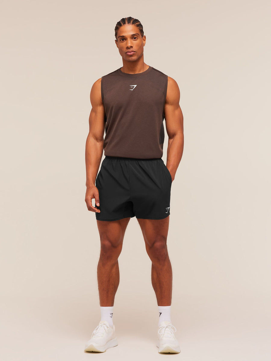 Gymshark Lightweight Seamless Tank — Espresso Brown/Marl — 4