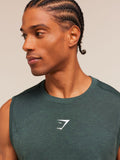 Gymshark Lightweight Seamless Tank — Tactical Teal/Marl — 6
