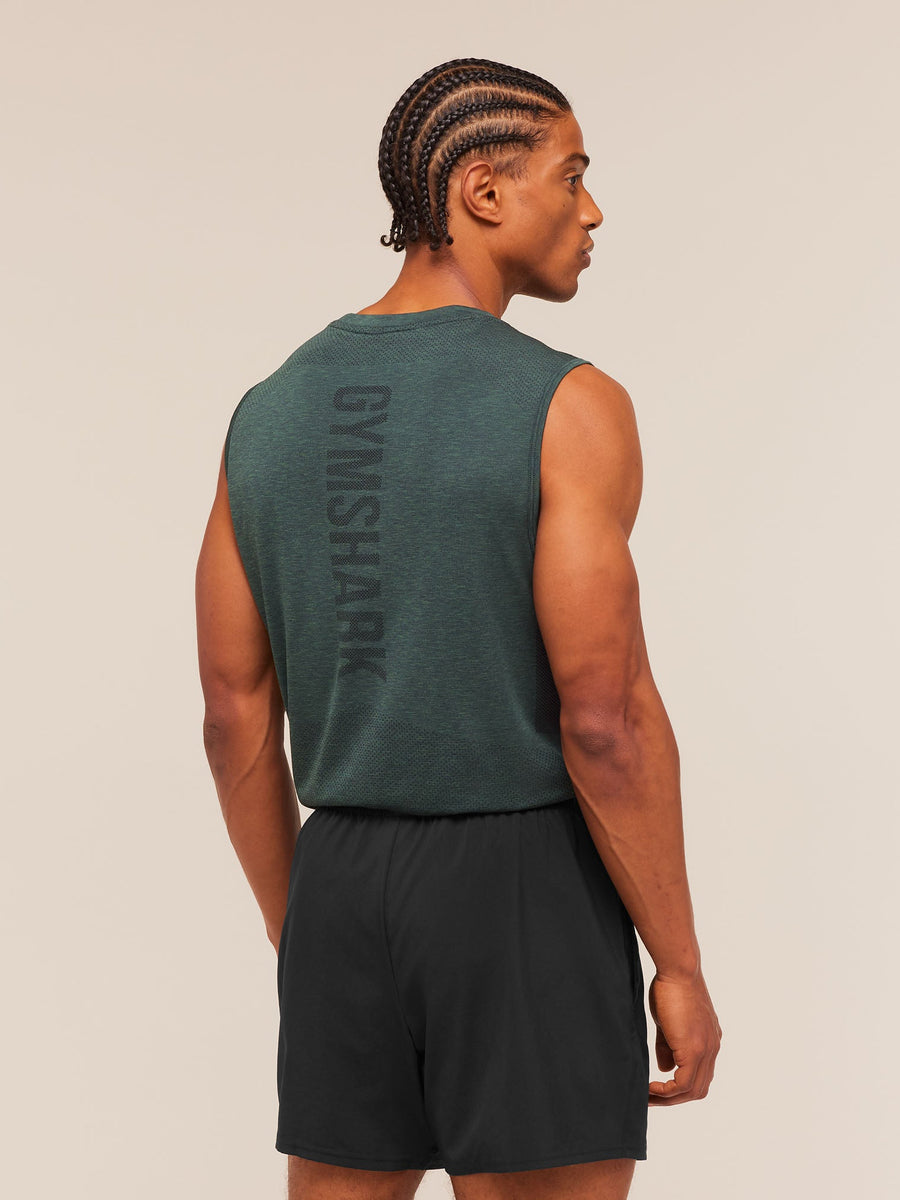 Gymshark Lightweight Seamless Tank — Tactical Teal/Marl — 2