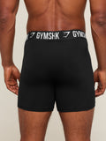 Gymshark Long Boxer Brief 3PK — Black — 2