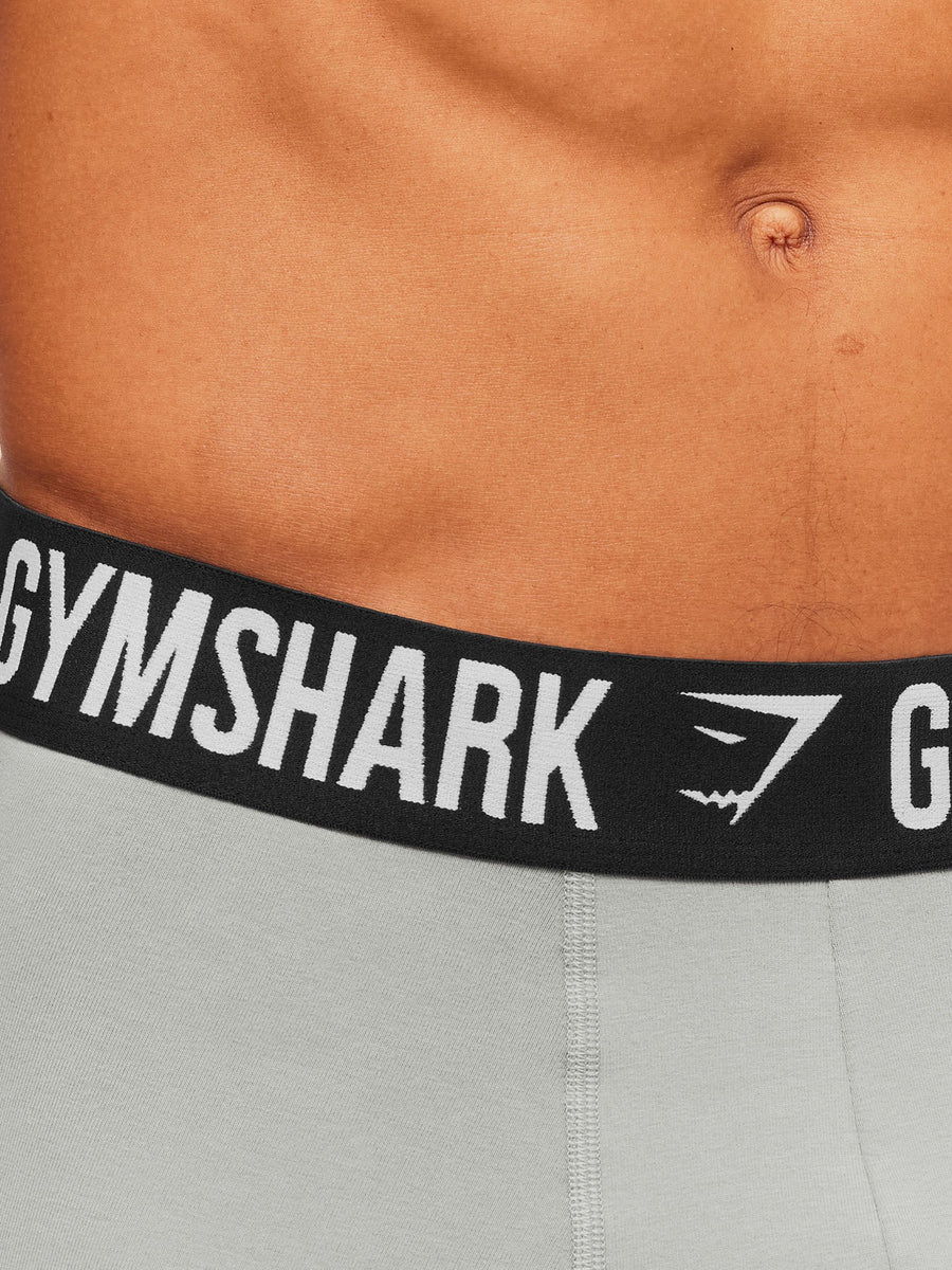Gymshark Long Boxer Brief 3PK — Smokey Grey — 3