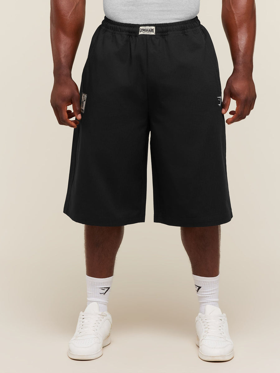 Gymshark Longline Pumper Shorts — Black — 3