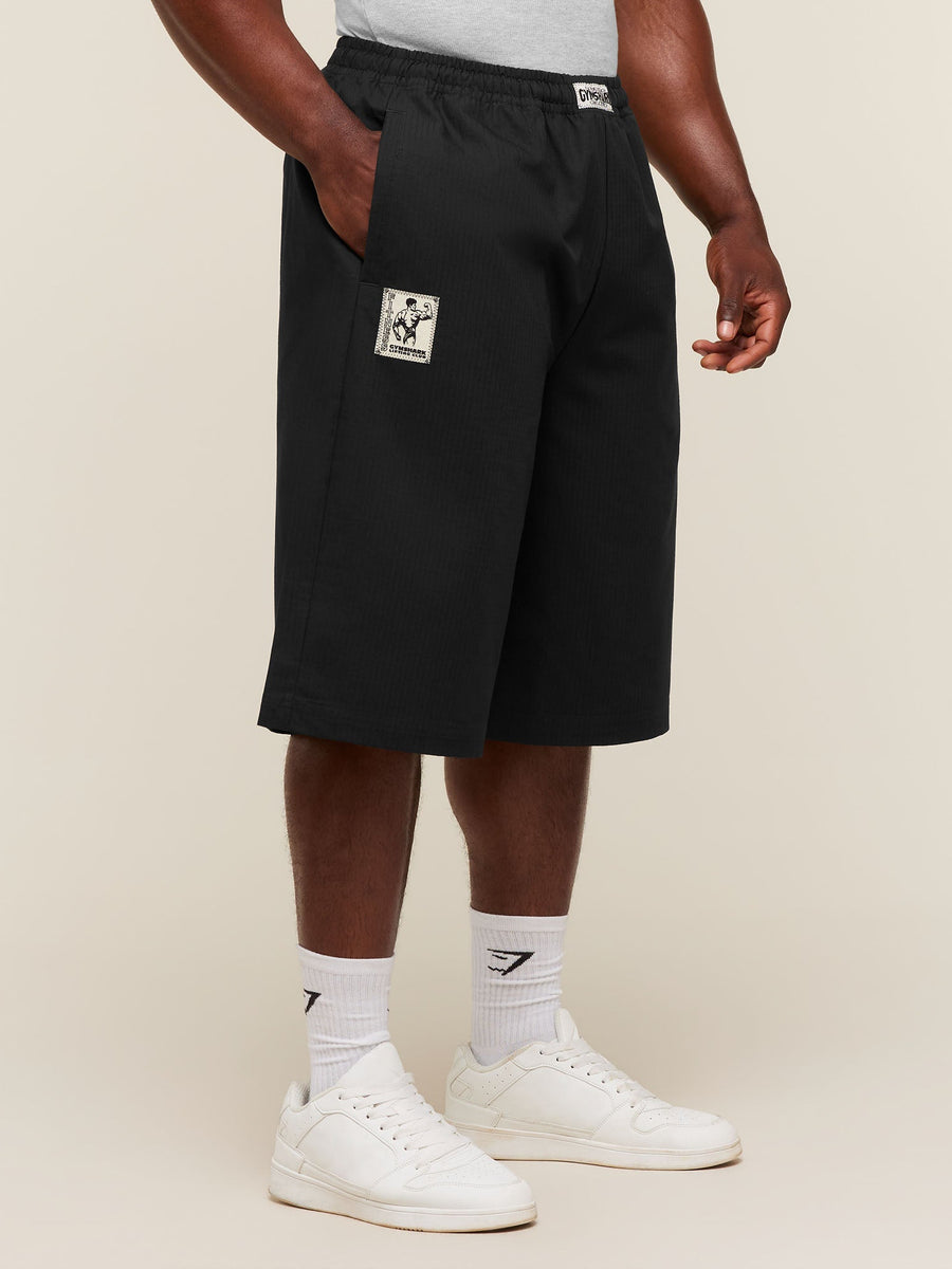 Gymshark Longline Pumper Shorts — Black — 1