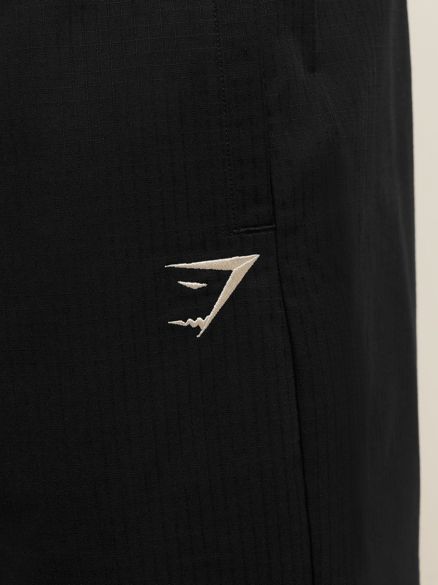 Gymshark Longline Pumper Shorts — Black — 8