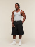 Gymshark Longline Pumper Shorts — Black — 6