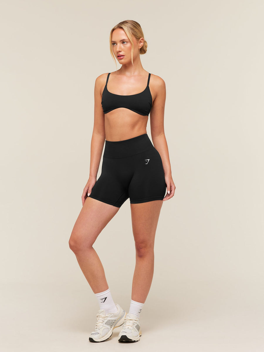 Gymshark Flutter Micro Sports Bra — Black — 6