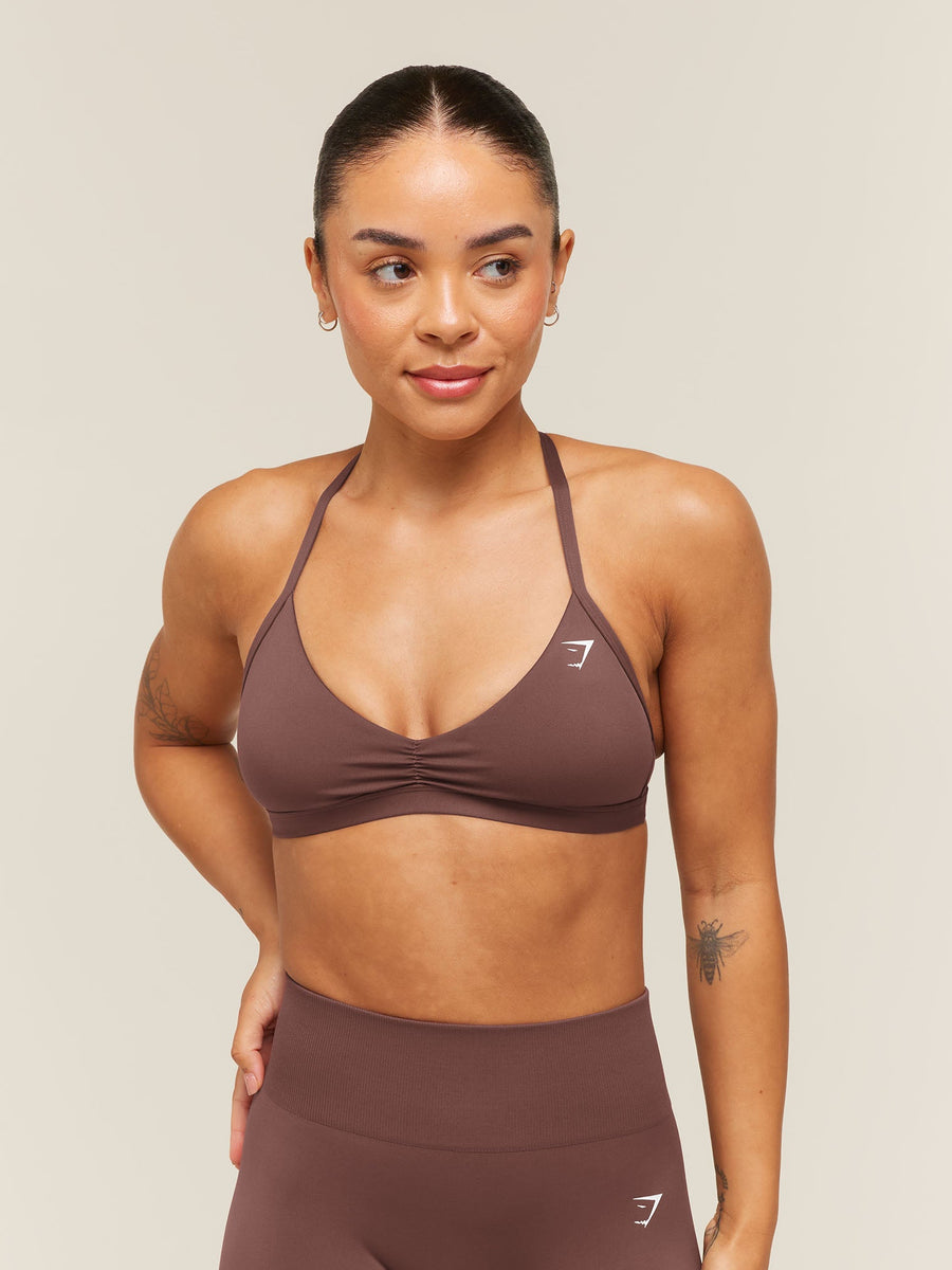 Gymshark Minimal Sports Bra 2.0 — Espresso Brown — 1