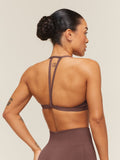 Gymshark Minimal Sports Bra 2.0 — Espresso Brown — 3