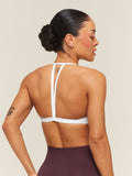 Gymshark Minimal Sports Bra 2.0 — White — 2
