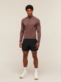 Gymshark Performance 1/4 Zip — Espresso Brown — 6