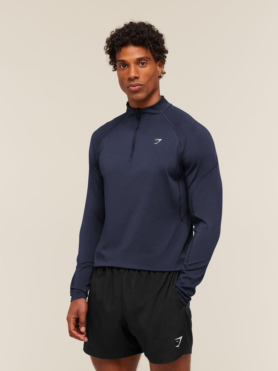 Gymshark Performance 1/4 Zip — Heavy Blue — 3