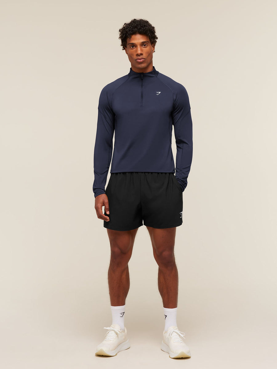 Gymshark Performance 1/4 Zip — Heavy Blue — 6