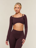 Gymshark Poise Long Sleeve Top — Cherry Purple — 1