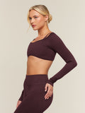 Gymshark Poise Long Sleeve Top — Cherry Purple — 2