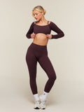 Gymshark Poise Long Sleeve Top — Cherry Purple — 6