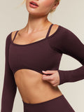 Gymshark Poise Long Sleeve Top — Cherry Purple — 4
