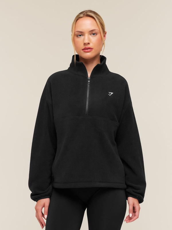 Gymshark Polar Fleece 1/4 Zip — Black