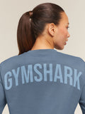 Gymshark Power Oversized T-Shirt — Shadow Blue — 5