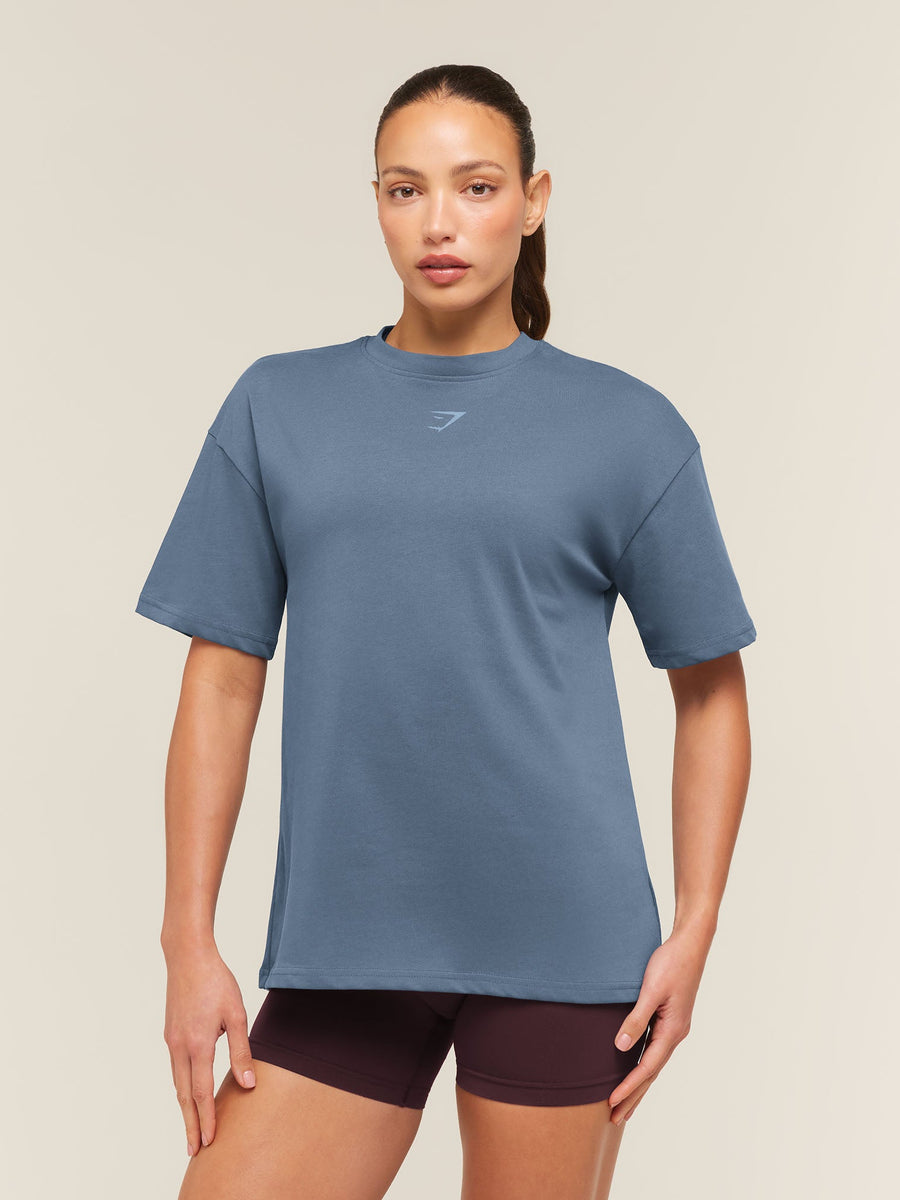 Gymshark Power Oversized T-Shirt — Shadow Blue — 2