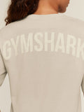 Gymshark Power Oversized T-Shirt — Chalk Beige — 5