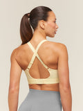 Gymshark High Support Ruched Sports Bra — Butter Yellow — 2