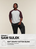 Gymshark x Sam Sulek Raglan Top — Bros Soft Grey Marl/Cherry Purple/Wash — 4