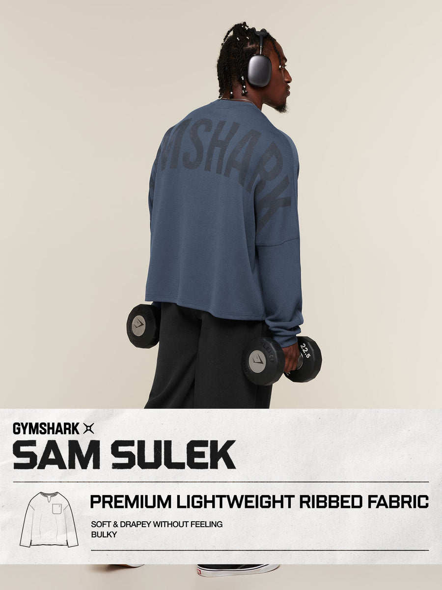 Gymshark x Sam Sulek Crew — Shadow Blue — 3