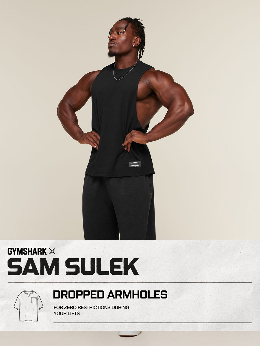 Gymshark x Sam Sulek Tank — Black/Wash — 5