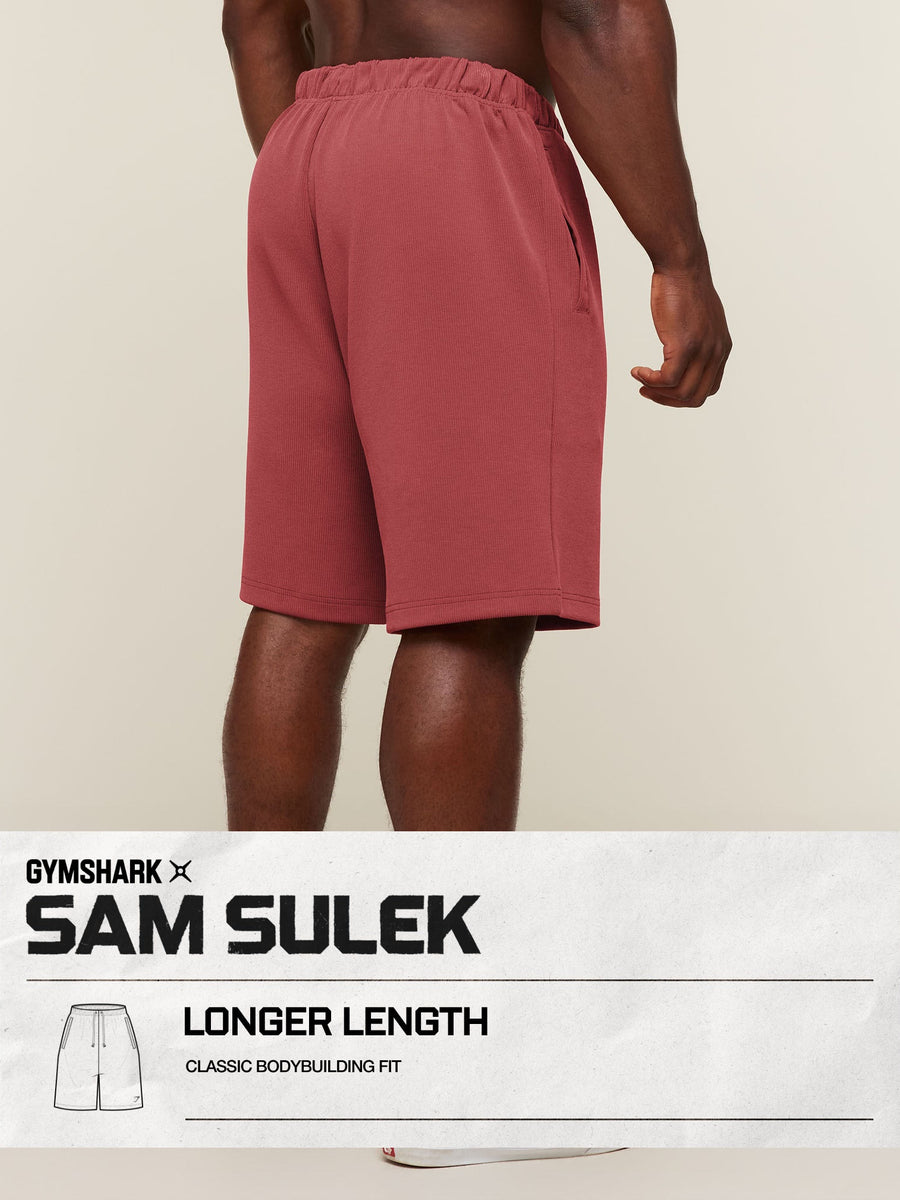 Gymshark x Sam Sulek Shorts — Rust Red — 3