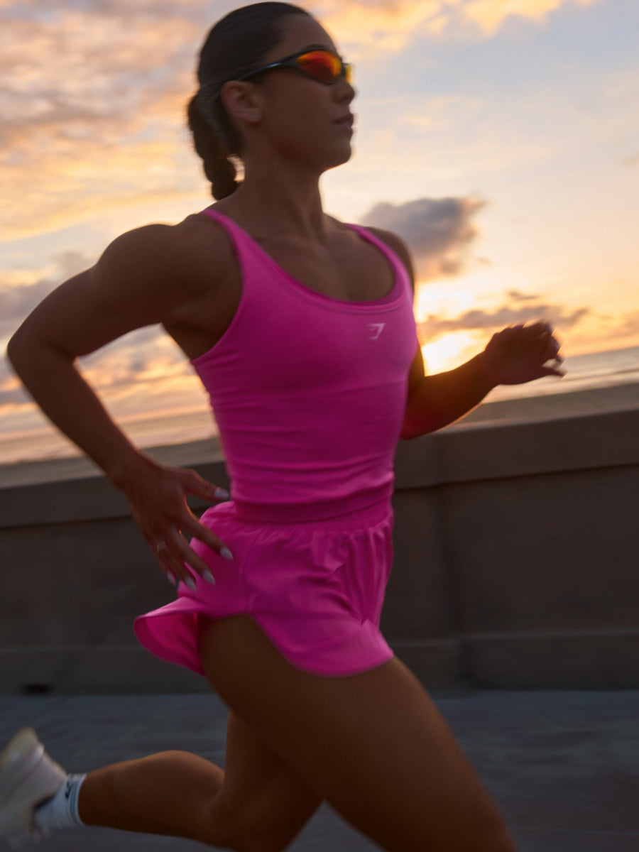 Gymshark Relay Seamless Midi Tank — Electric Pink/Super-Set Pink — 2