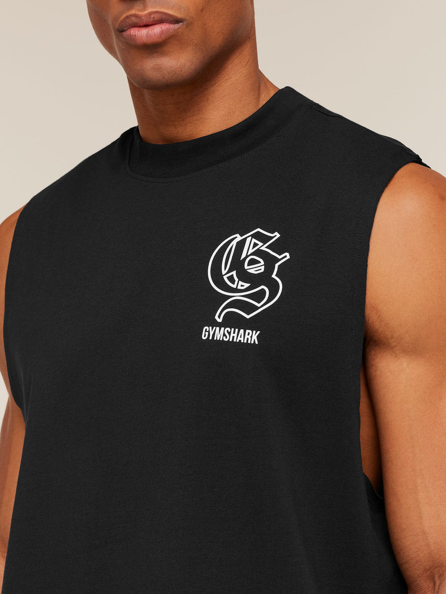 Gymshark Performance Tank — Black — 5