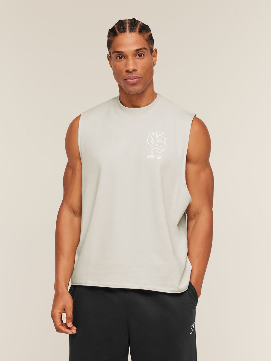 Gymshark Performance Tank — Tinted White — 2