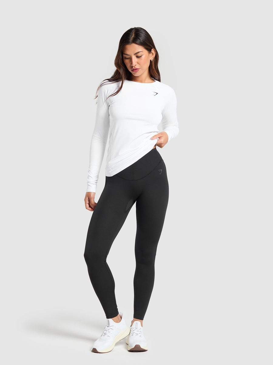Gymshark Training Baselayer Long Sleeve Top — White — 5