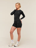 Gymshark Training Ruche Long Sleeve Top — Black — 5