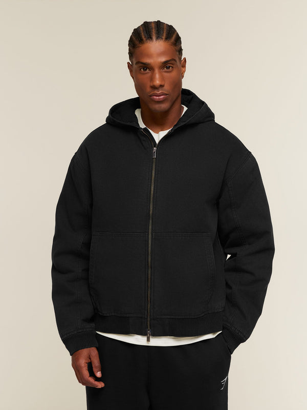 Gymshark Canvas Jacket — Black