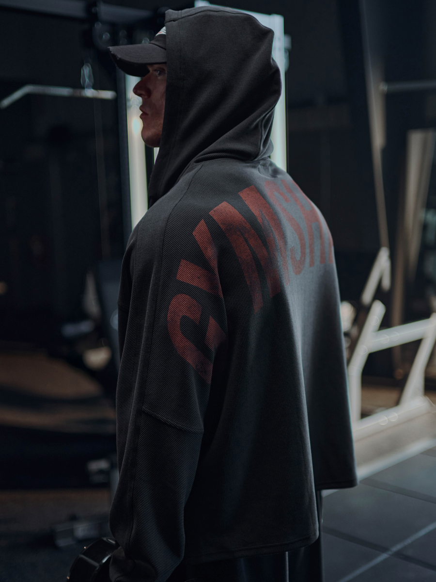 Gymshark x Sam Sulek Zip Through Hoodie — Black — 2