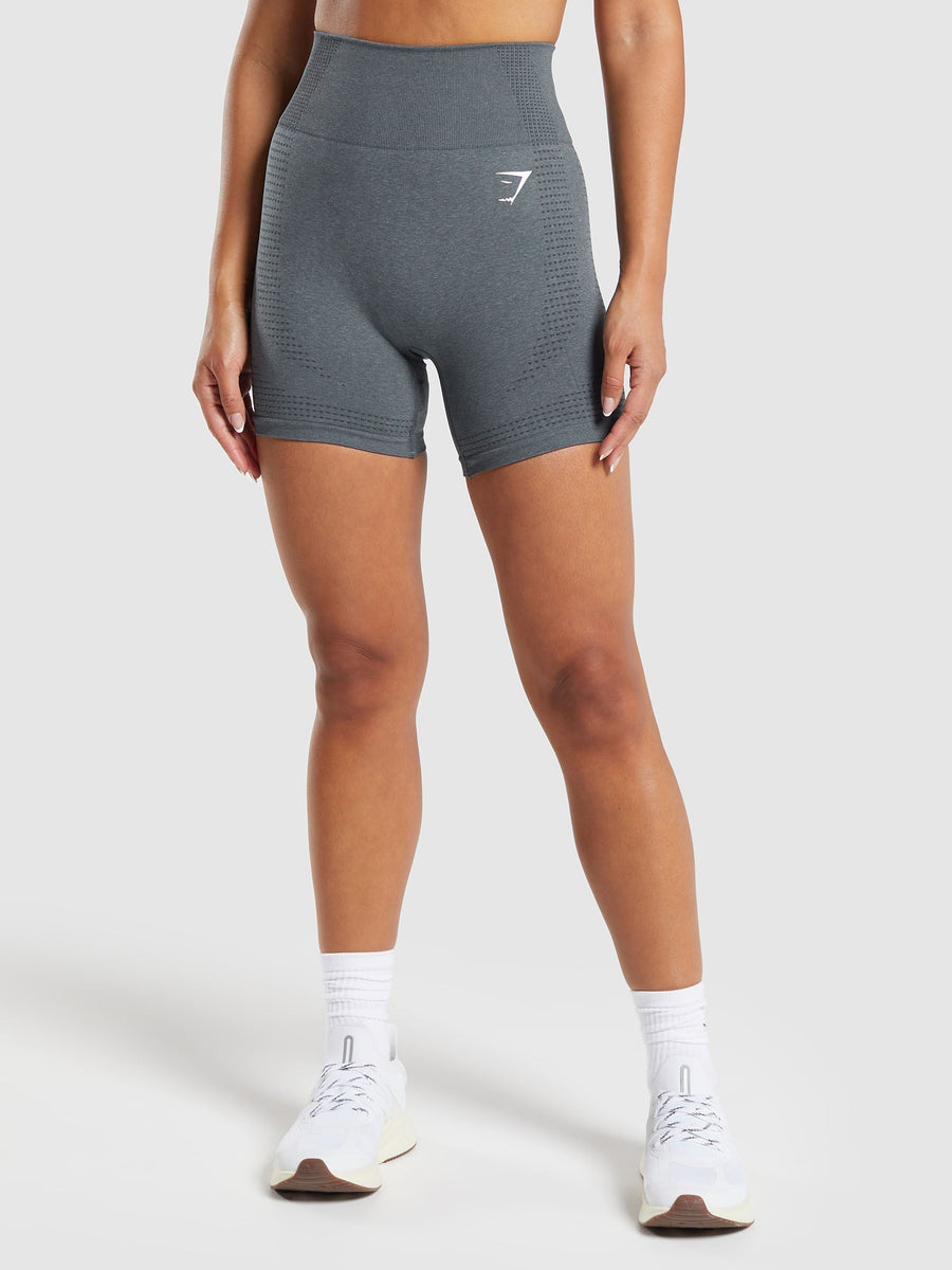 Gymshark Vital Seamless Shorts — Strong Grey Marl — 1