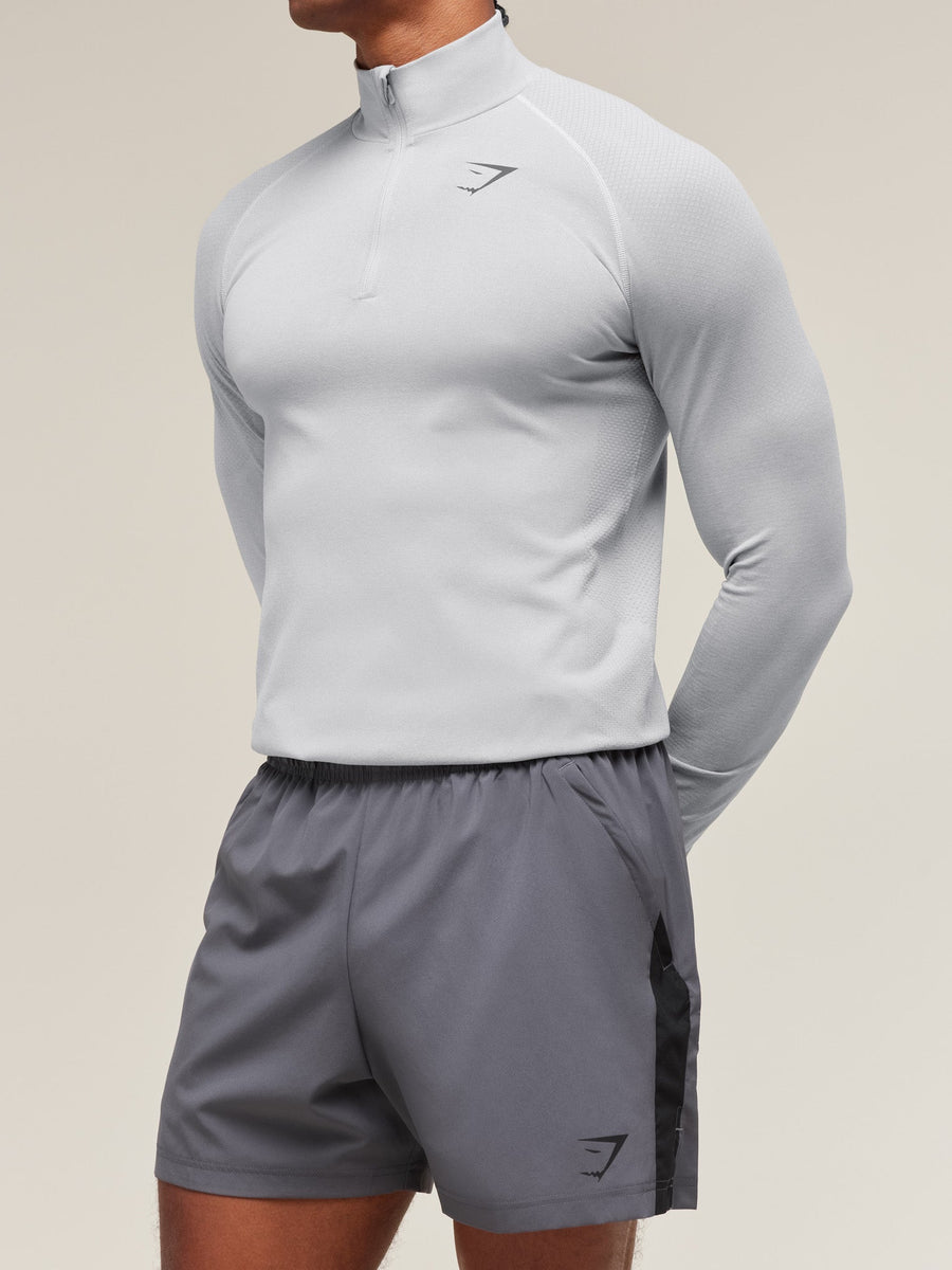 Gymshark Vital 1/4 Zip — Light Grey/Smokey Grey — 3